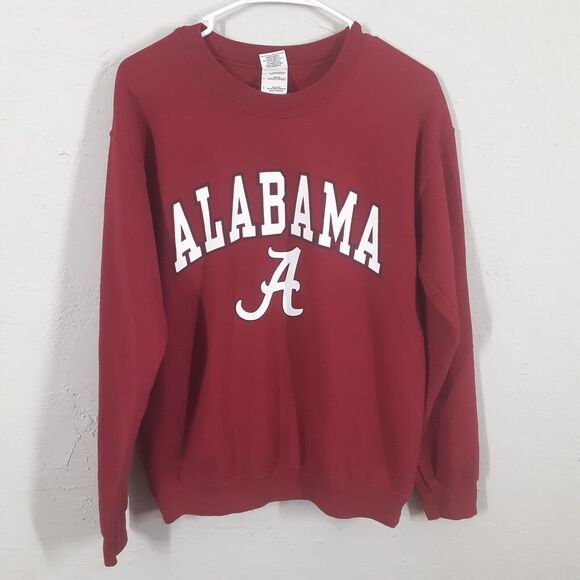 Alabama Crimson Tide Adult Mens S Red Crewneck Sweatshirt NCAA - Picture 2 of 7
